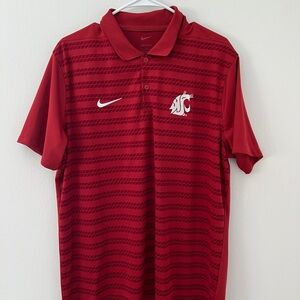 Nike Team Issued WSU Men's Crimson Polo Shirt